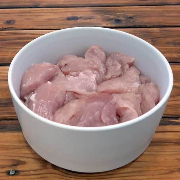 Hundefutter Putenfleisch Abschnitte von der Brust