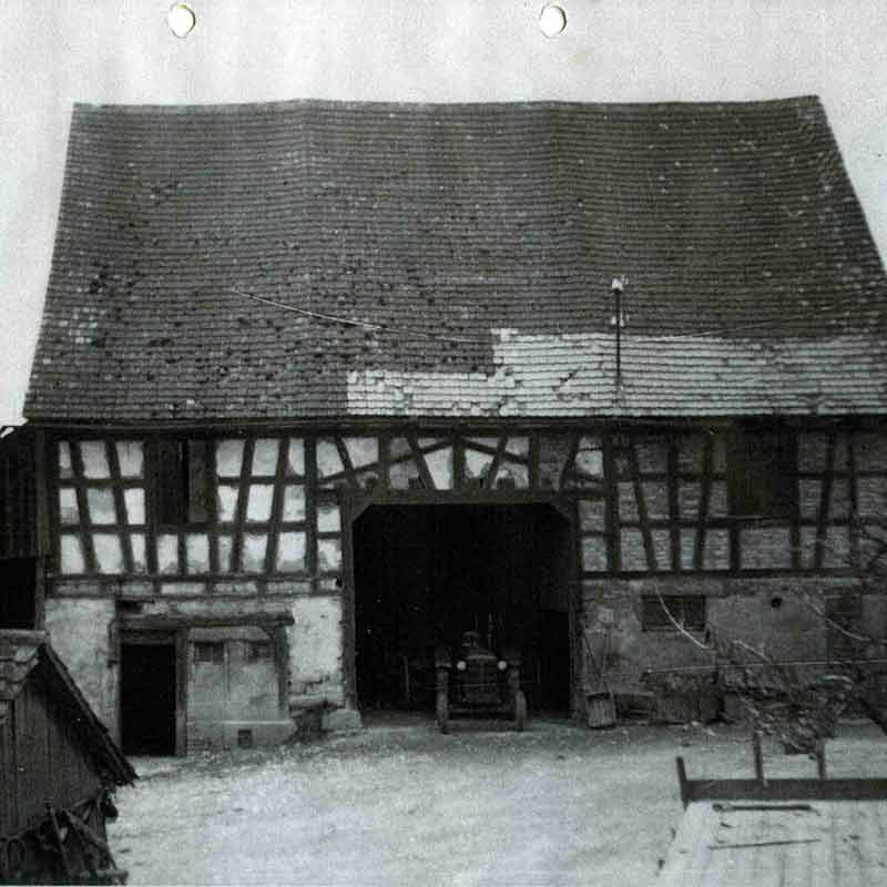 Altes Bauernhaus mit Fachwerkstruktur